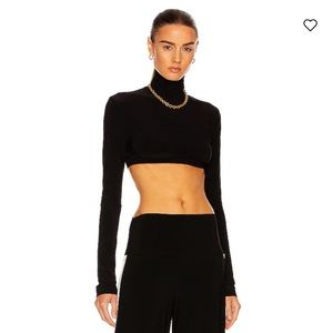 Norma Kamali cropped turtleneck